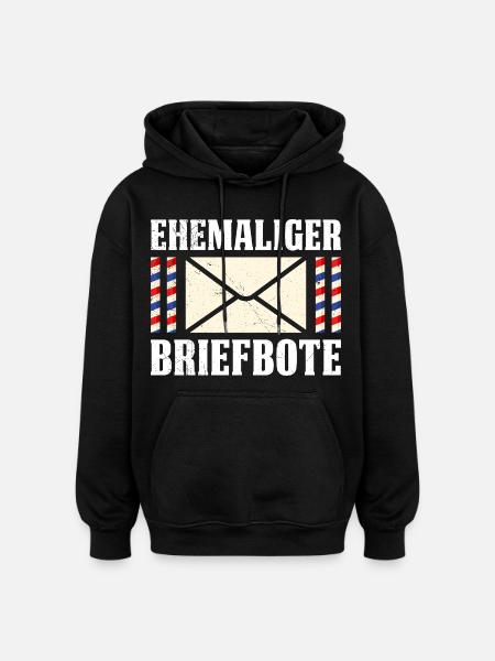 Postman FORMER POSTMAN Funny - Oversized Unisex Hoodie - black