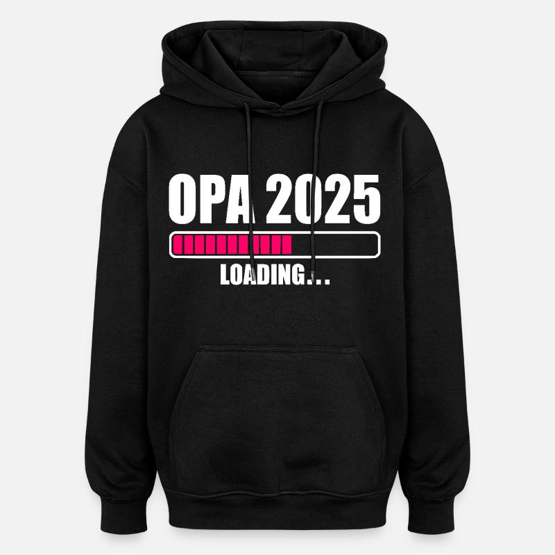 Papy 2025 - Sweat à capuche oversize unisexe - noir