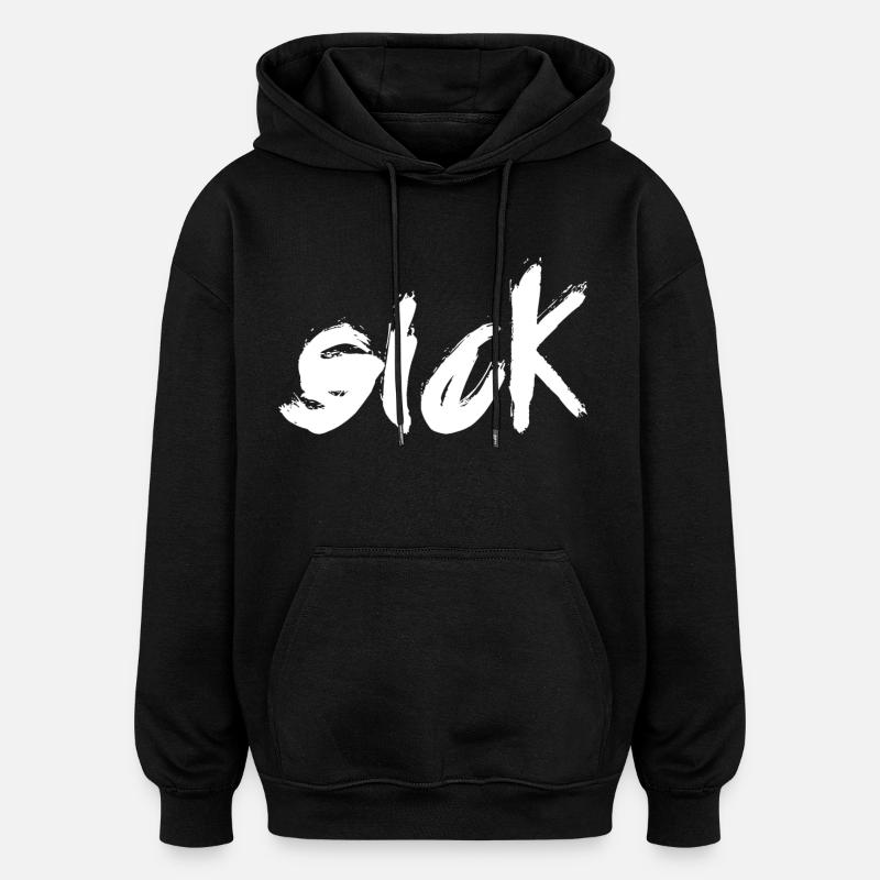 malade - Sweat à capuche oversize unisexe - noir