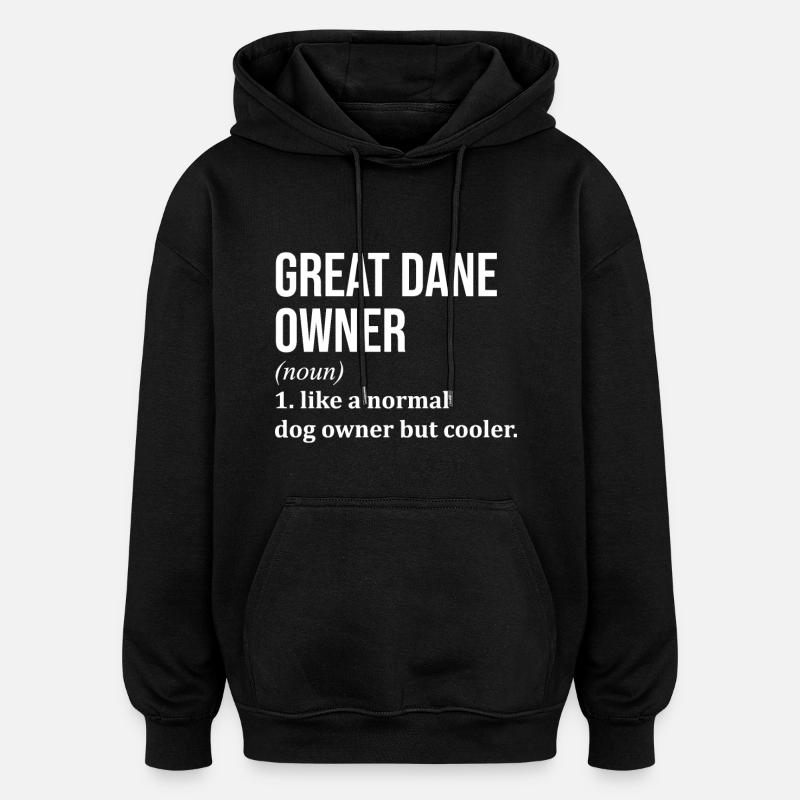 Great Dane - Oversized Unisex Hoodie - black
