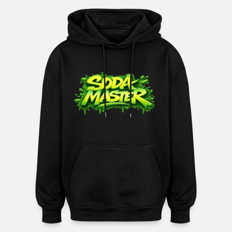 SODA MASTER - Sweat à capuche oversize unisexe - noir