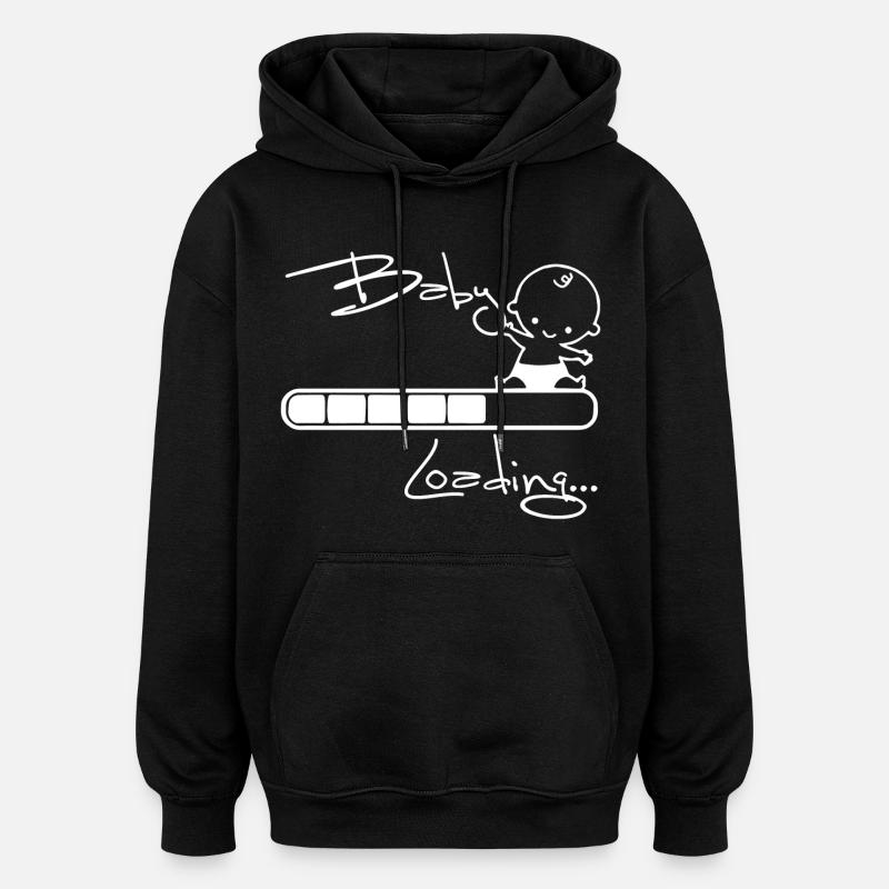 Chargement de bébé - Sweat à capuche oversize unisexe - noir