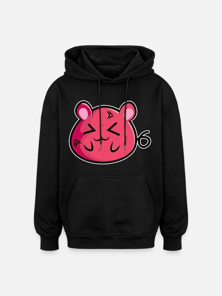 Mausi Mouse - Design - Sweat à capuche oversize unisexe - noir