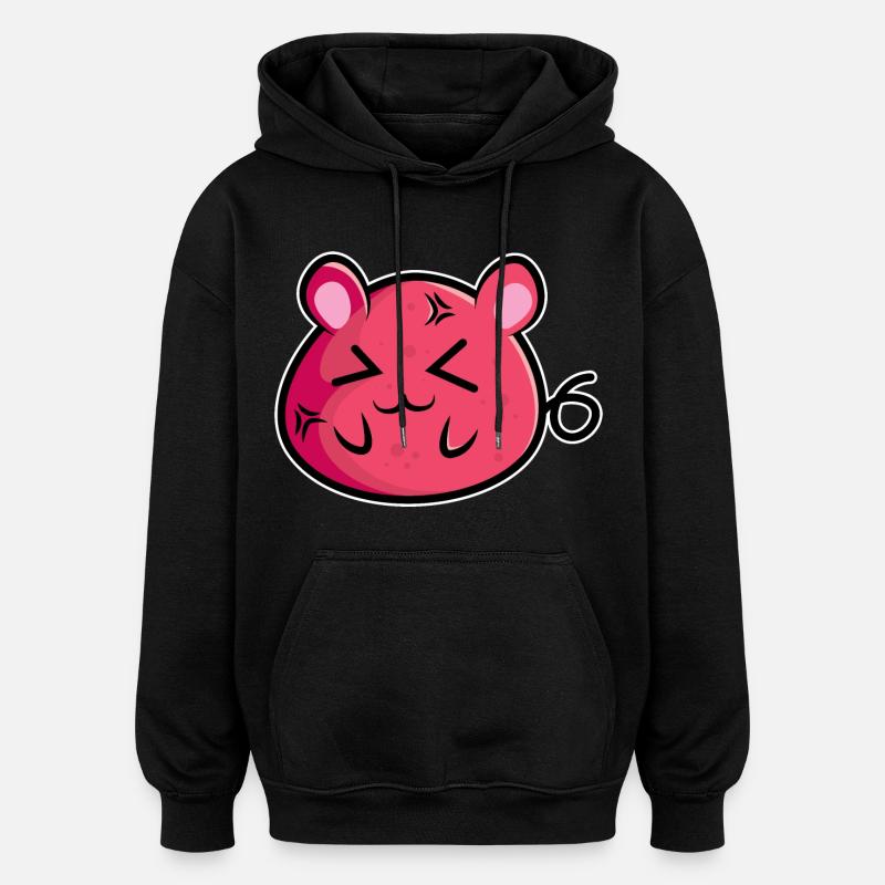 Mausi Mouse - Design - Sweat à capuche oversize unisexe - noir