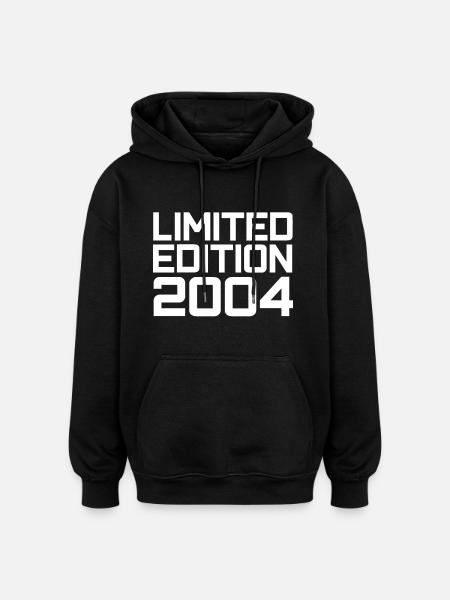 Limited Edition 2004 - Oversized Unisex Hoodie - Schwarz