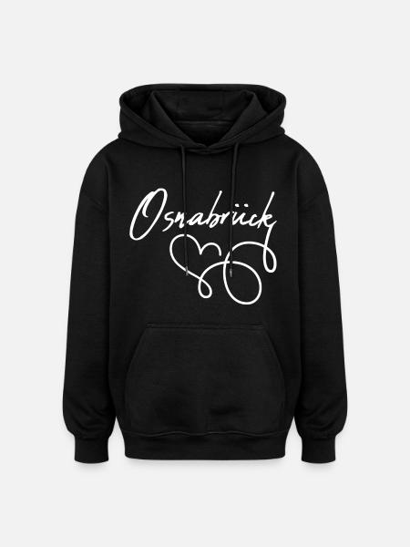 Osnabrück - Oversized Unisex Hoodie - Schwarz
