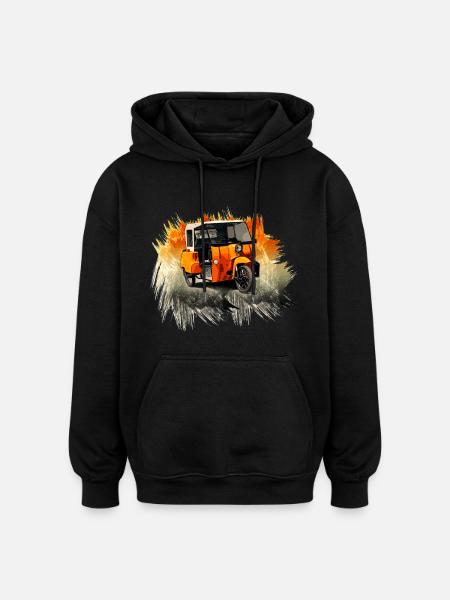 Krause Duo - GDR - Moped - Oversized Unisex Hoodie - black