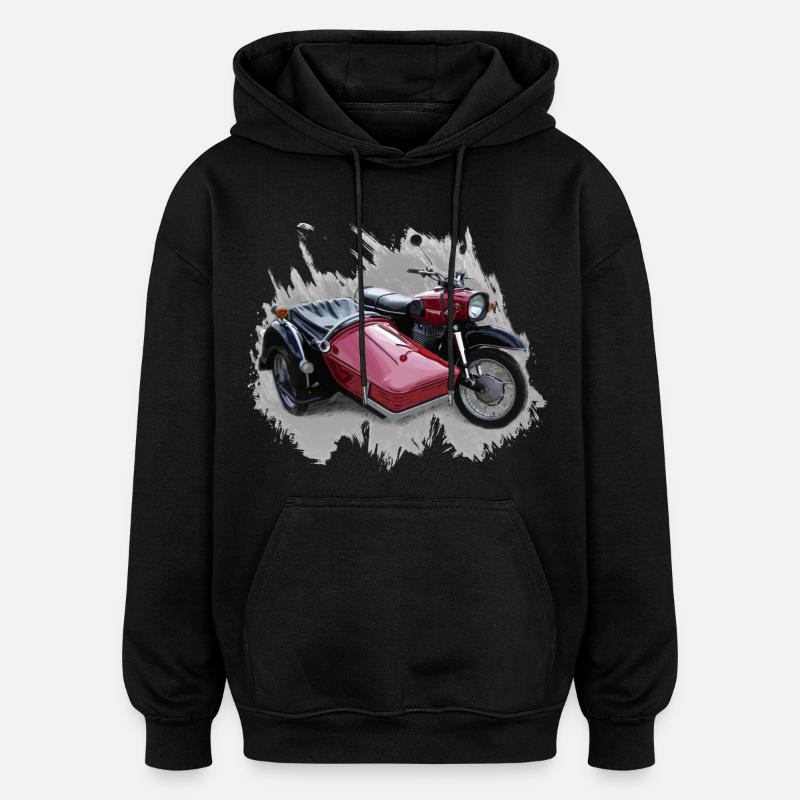 Simson Schwalbe Duo - Oversized Unisex Hoodie - black