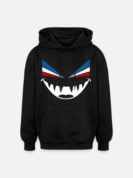 Evil eye Rostock - Oversized Unisex Hoodie - black