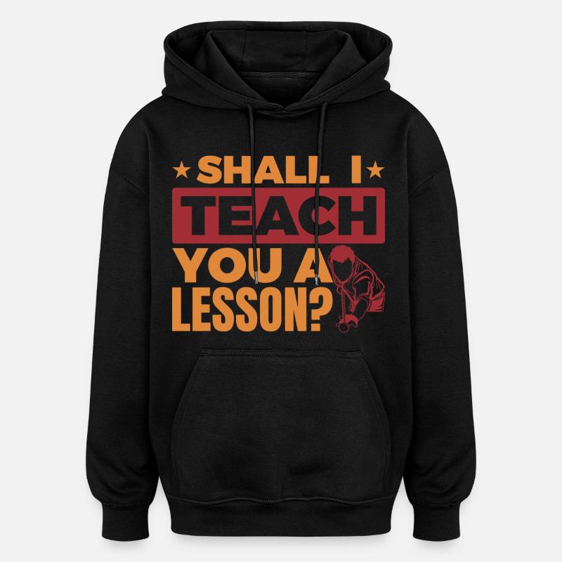 Witziger Billard Spruch - Oversized Unisex Hoodie - Schwarz