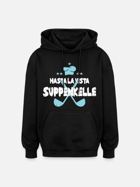 Bis bald Suppenkelle - Oversized Unisex Hoodie - Schwarz