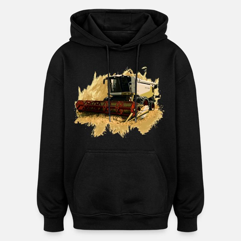 Moissonneuse-batteuse Lexion 550 - Sweat à capuche oversize unisexe - noir