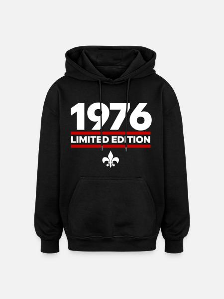 1976 Limited Edition - Oversized Unisex Hoodie - black