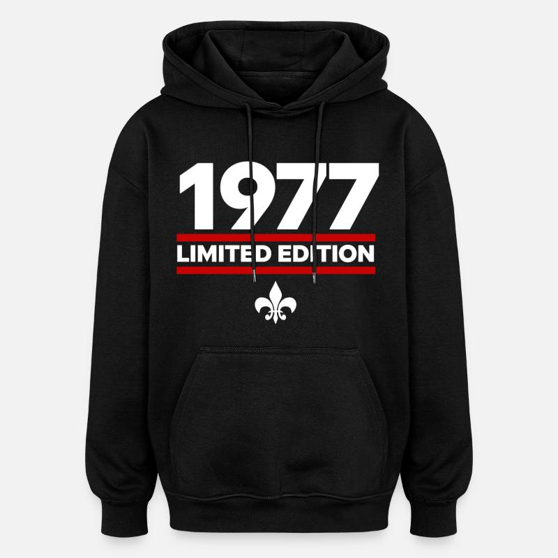 1977 Limited Edition - Oversized Unisex Hoodie - Schwarz