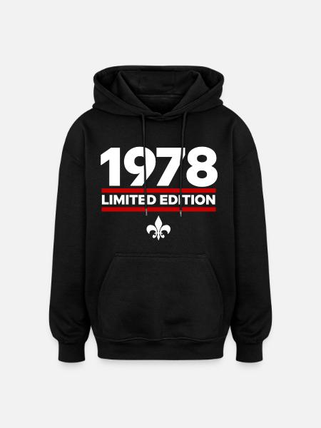 1978 Limited Edition - Oversized Unisex Hoodie - black