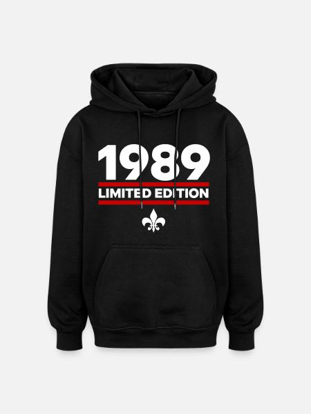 1989 Limited Edition - Oversized Unisex Hoodie - black