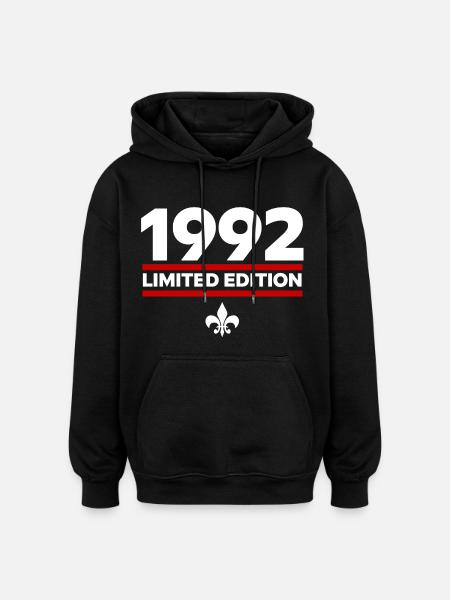 1992 Limited Edition - Oversized Unisex Hoodie - black