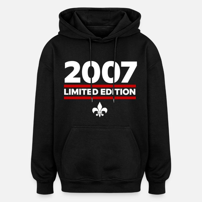 Édition limitée 2007 - Sweat à capuche oversize unisexe - noir