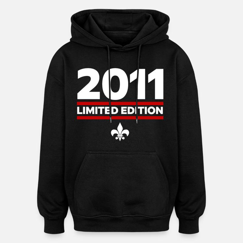 Édition limitée 2011 - Sweat à capuche oversize unisexe - noir