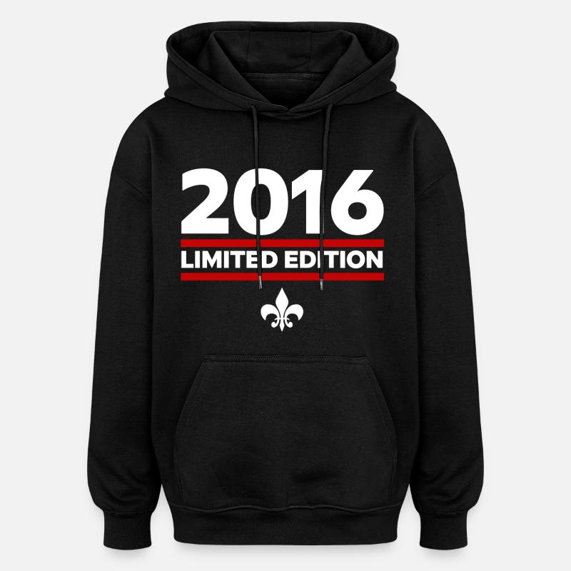Édition limitée 2016 - Sweat à capuche oversize unisexe - noir