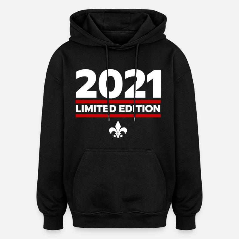 Édition limitée 2021 - Sweat à capuche oversize unisexe - noir