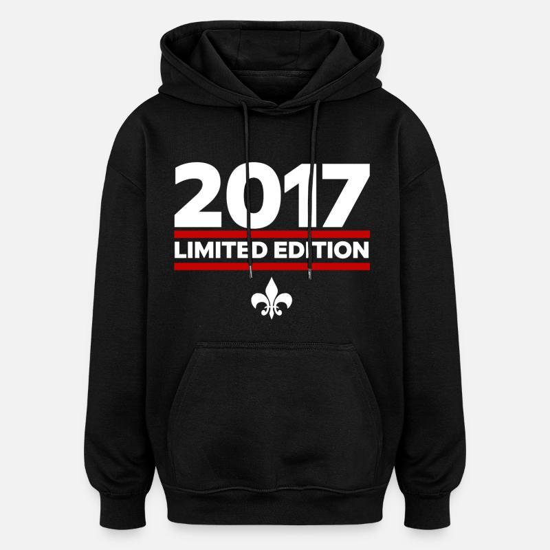 Édition limitée 2017 - Sweat à capuche oversize unisexe - noir