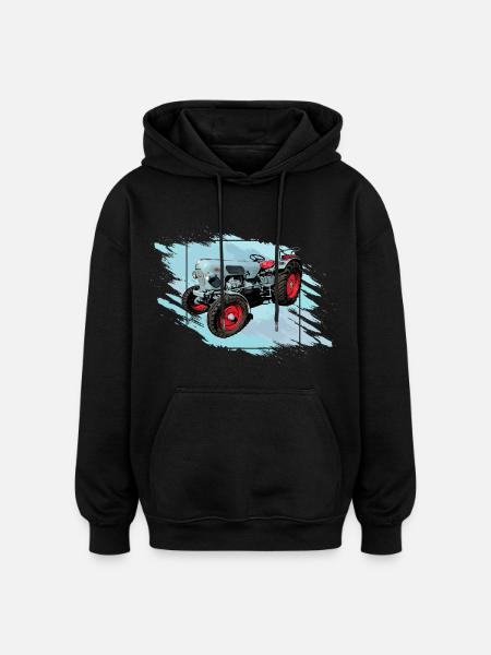 The Tiger EM 235 - Oversized Unisex Hoodie - black