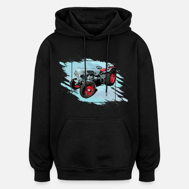 The Tiger EM 235 - Oversized Unisex Hoodie - black