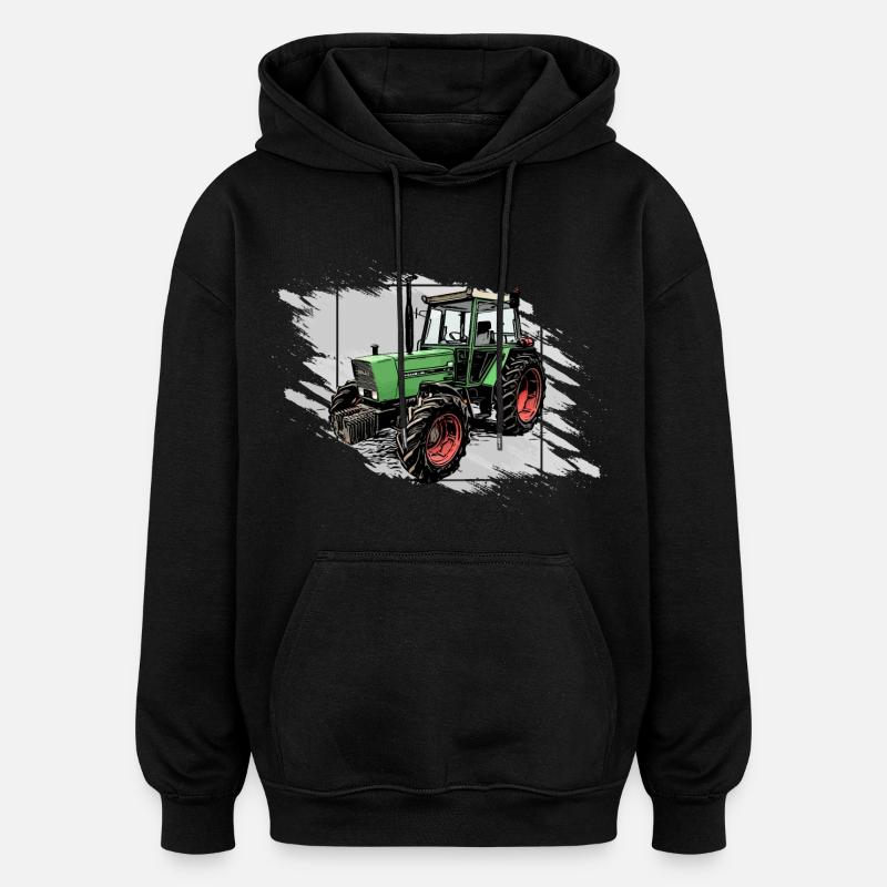 Traktor Farmer 306 - Oversized Unisex Hoodie - Schwarz