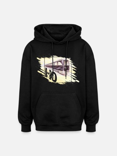 Model Railway Gauge H0 Design - Oversized Unisex Hoodie - black