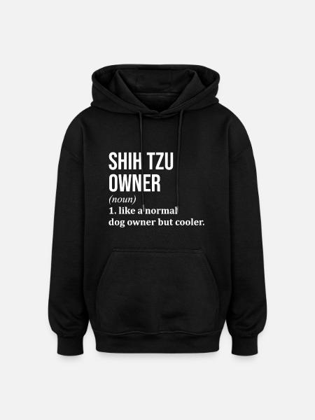 Shih Tzu Shih Tzu Shih Tzu - Oversized Unisex Hoodie - black