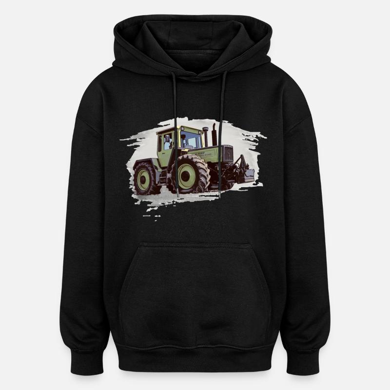MB-trac 1300 avec poids - Sweat à capuche oversize unisexe - noir
