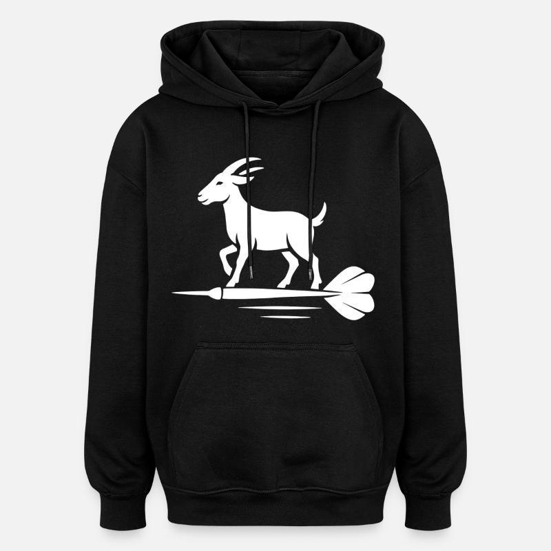 Bock auf Dart - Sweat à capuche oversize unisexe - noir