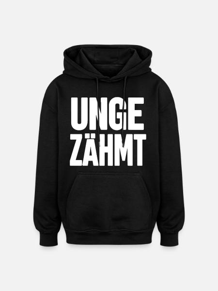 SAUVAGE - Sweat à capuche oversize unisexe - noir