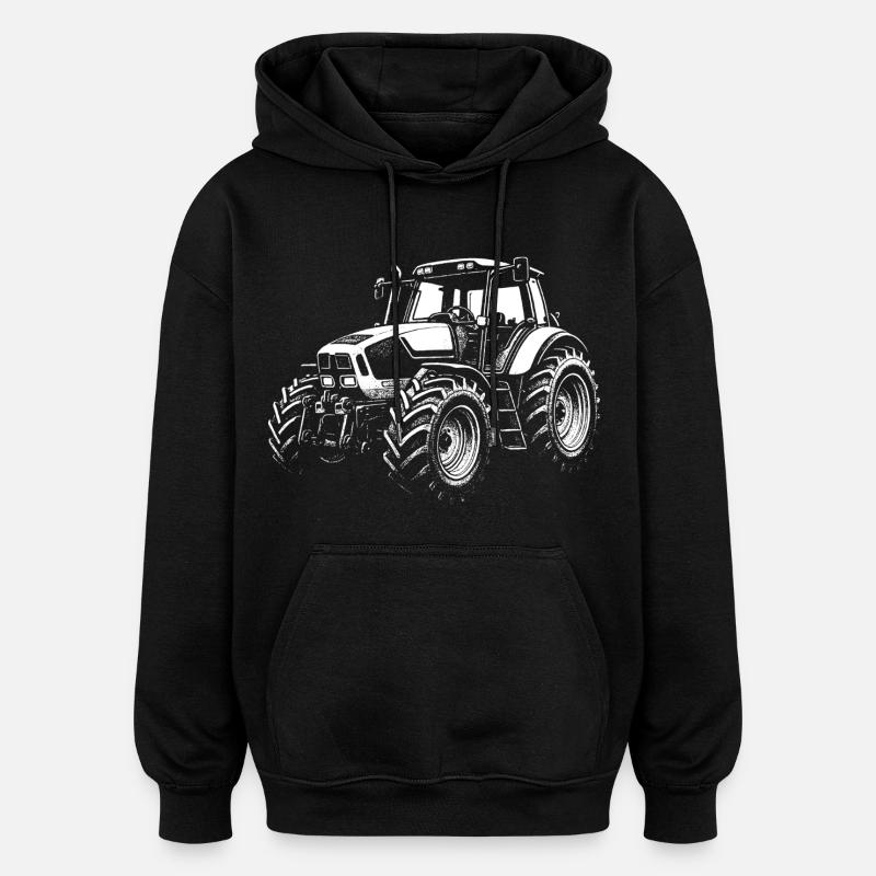 Puissance du terrain – Édition rétro - Sweat à capuche oversize unisexe - noir