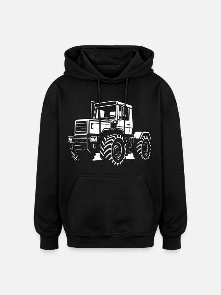 Powerhouse on wheels - Oversized Unisex Hoodie - black
