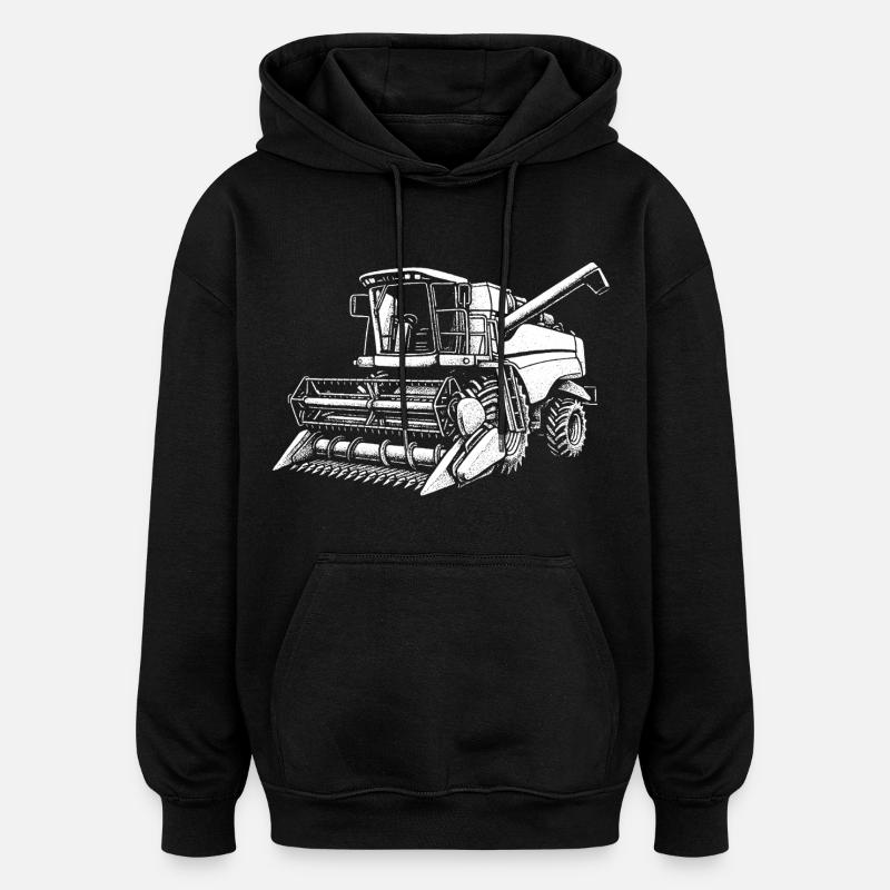 Géant des moissons en tournée - Sweat à capuche oversize unisexe - noir