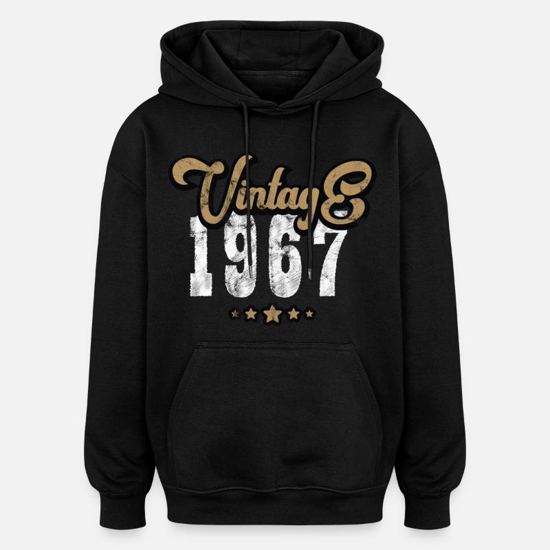 Millésime 1967 - Sweat à capuche oversize unisexe - noir