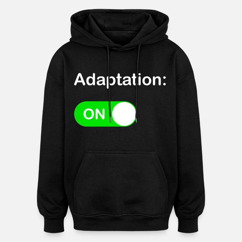 Adaption EIN - Oversized Unisex Hoodie - Schwarz