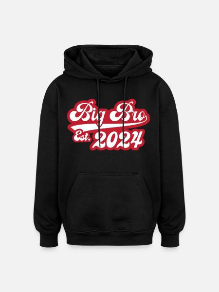 Big Bro Est 2024 - Oversized Unisex Hoodie - black