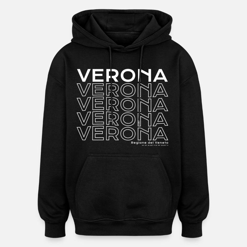 Verona Key Visual: Veneto Review - Oversized Unisex Hoodie - black
