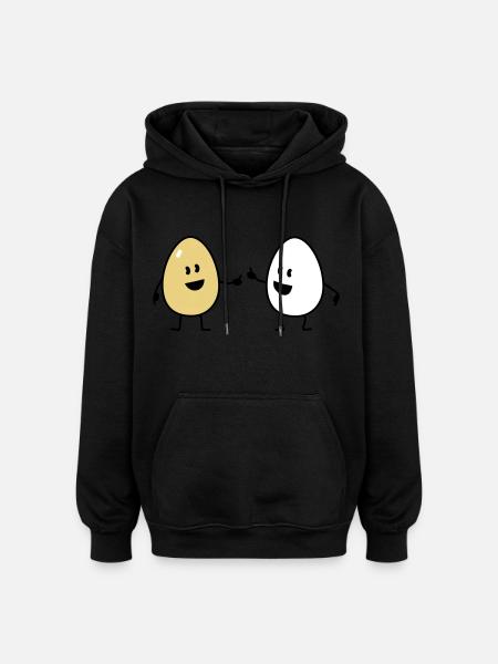 eggs - Oversized Unisex Hoodie - black