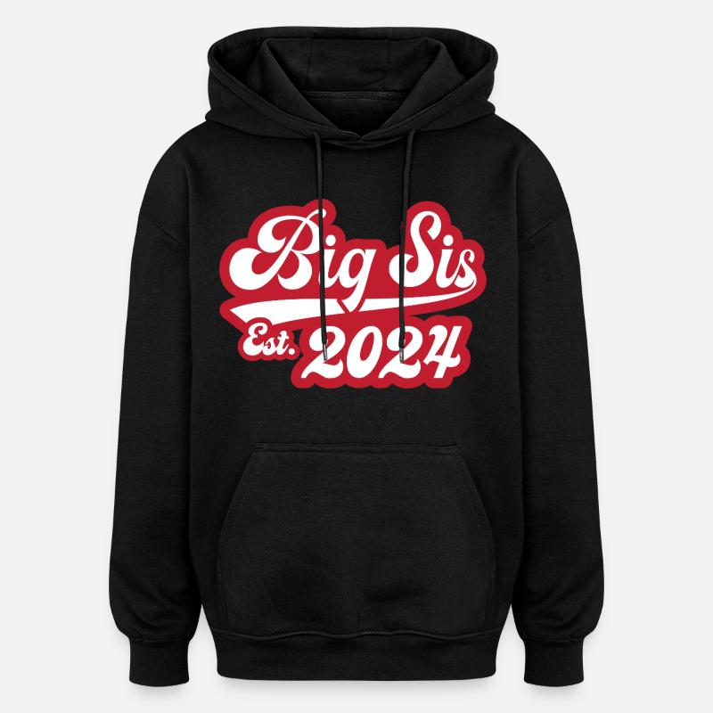 Grande Sœur Est 2024 - Sweat à capuche oversize unisexe - noir