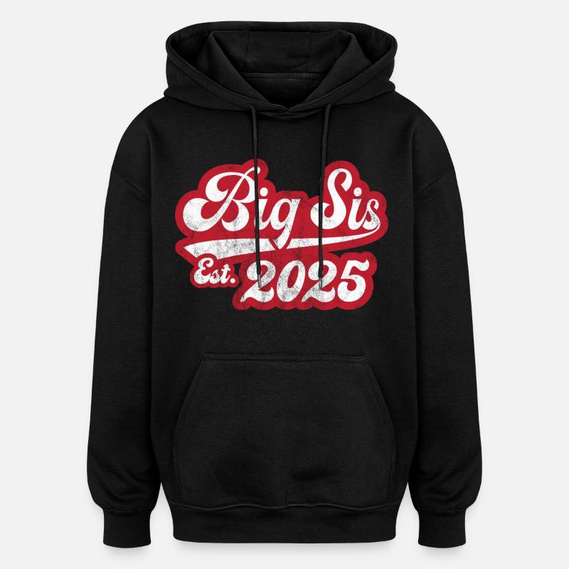 Grande Sœur Est 2025 - Sweat à capuche oversize unisexe - noir