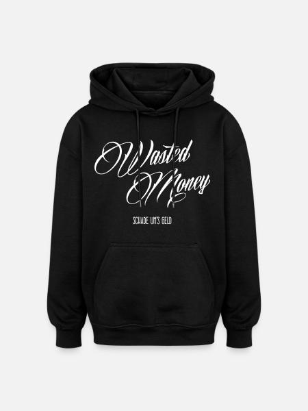 Geldverschwendung - Oversized Unisex Hoodie - Schwarz