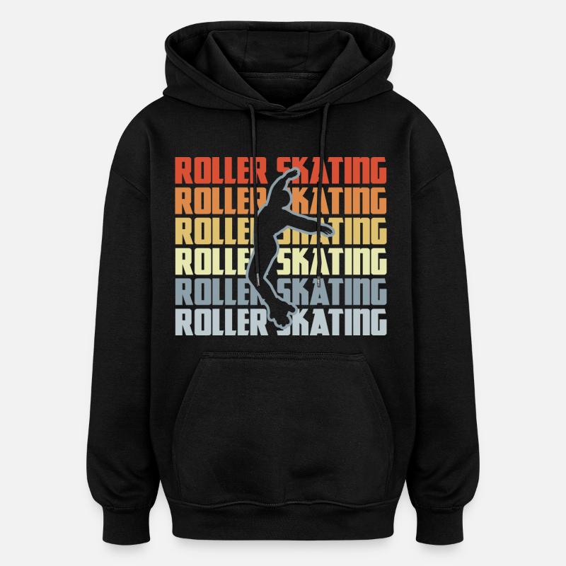 Roller Skating Disco - Sweat à capuche oversize unisexe - noir
