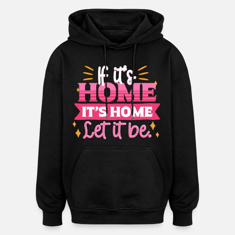 Humanité Égalité - Sweat à capuche oversize unisexe - noir