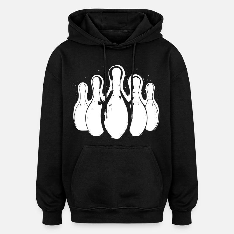 Bowling - Oversized Unisex Hoodie - black