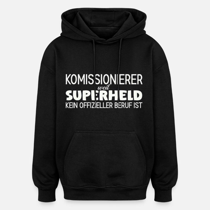 Picker Super-héros - Sweat à capuche oversize unisexe - noir