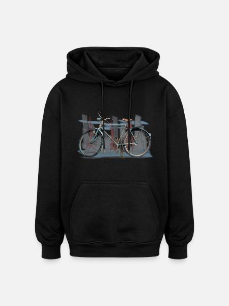 Bicycle - Oversized Unisex Hoodie - black